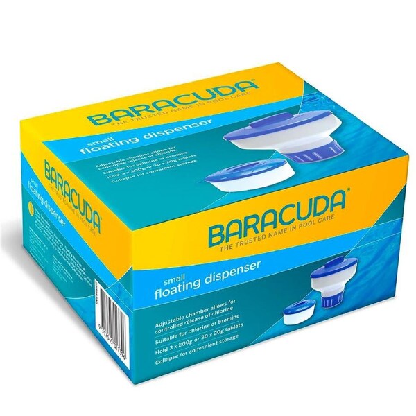 Baracuda Pool Small Floating Tablet Dispenser Chlorine Bromine Pool Hot Tub Spa