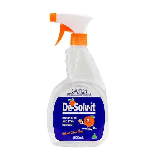 De-Solv-it 500ml Cleaner Sticker Adhesive Stain Crayon Remover Desolvit 6118418