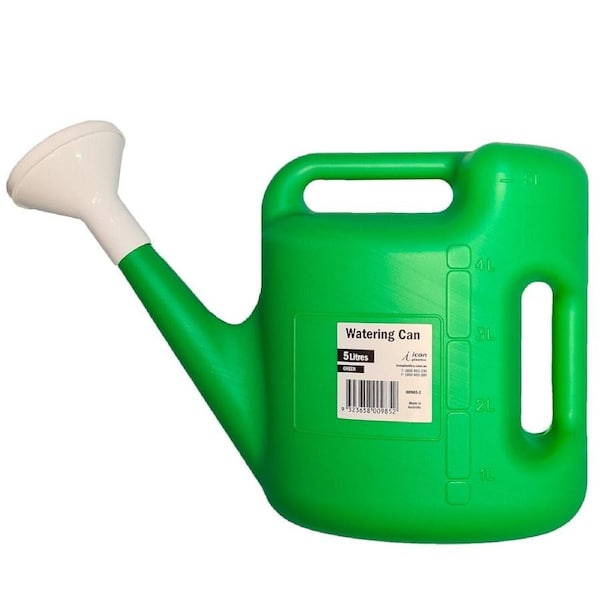 Watering Can 5L Large Premium UV Stabilized Plastic Flower Sprinkler 7007420