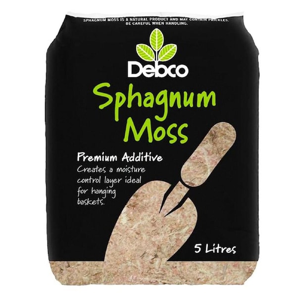 Sphagnum Moss 5L Debco Hanging Basket Mix Propagation Plants Pots Carnivorous