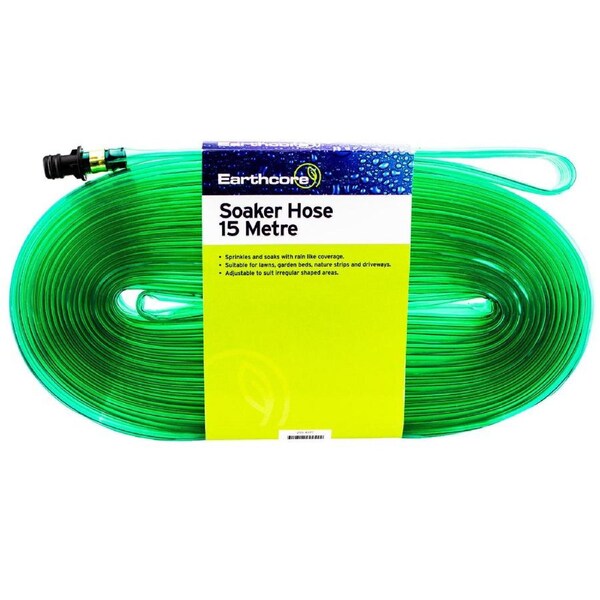 Soaker Hose 15m PRO Quality Earthcore® Garden Lawn Sprinkler Water Drip Tube mtr