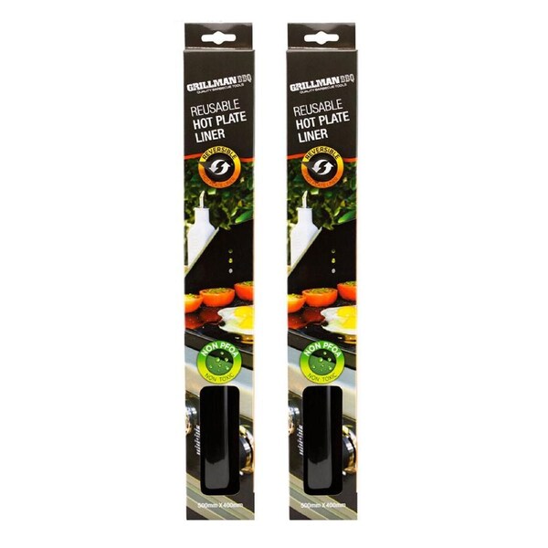 2x BBQ Liner Cooking Mats Premium Large Nonstick Grill Non-Toxic Reusable6874770