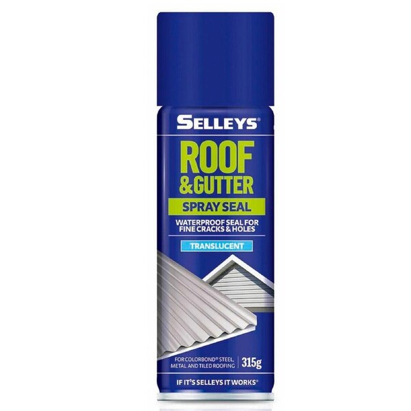 Selleys® Roof & Gutter Spray Seal 315g Silicone Sealant Water Sealer Caravan