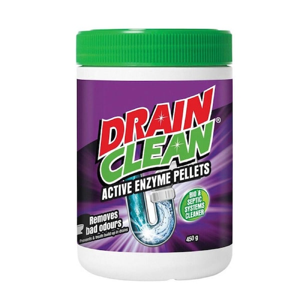 Drain Cleaner & Odour Eliminator Heavy Duty Actizyme Enzyme 450g tub Aust Made