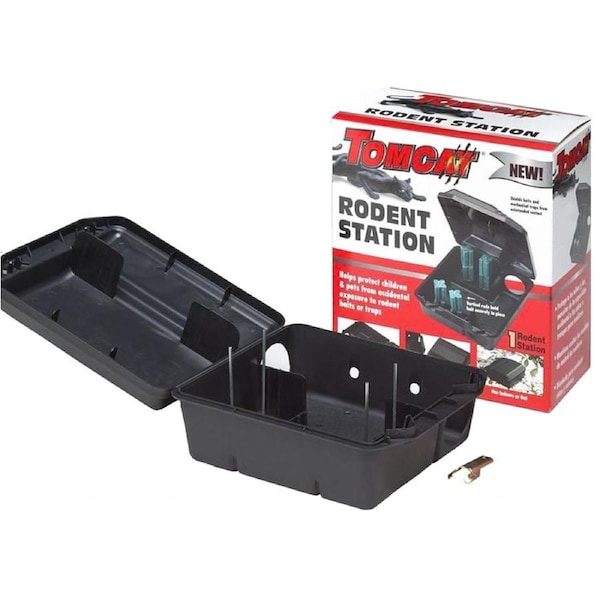 Tomcat Rat Bait Station Genuine Quality Lockable Tamper Weather Proof Trap