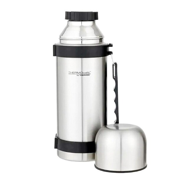 THERMOS® Flask Stainless Steel 1Ltr Vacuum Insulated Bottle Beverage Food 1L