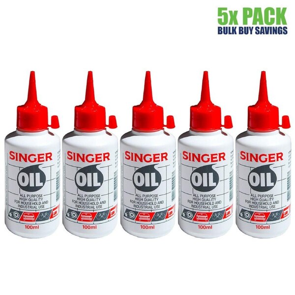 Singer Sewing Machine Oil 500ml Lubricant Domestic Industrial Lube Hinge Lock