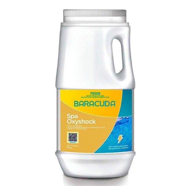 Spa Oxyshock Baracuda PRO 1Kg Chlorine Free Sanitizer Water Pool Cleaner
