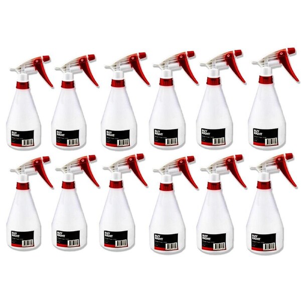 12x Spray Bottle 500ml Trigger Gun Misting Sprayer Flowers Restaurant Cleaner