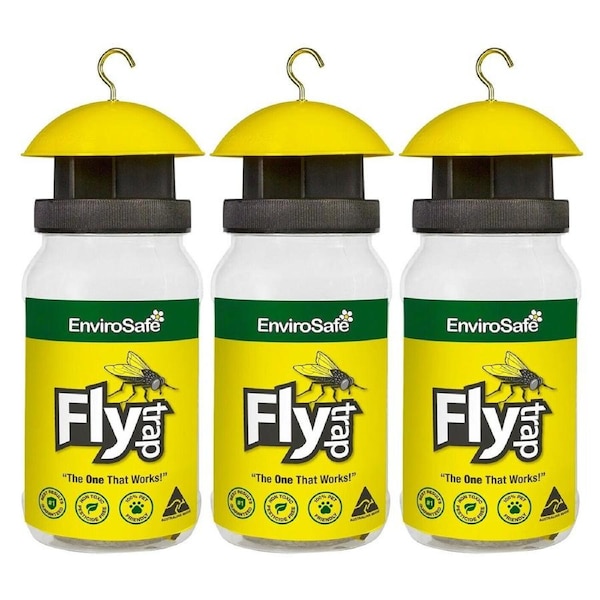 3x Fly Wasp Trap Genuine EnviroSafe® Ultimate with Bait Blow Horse House 2342251