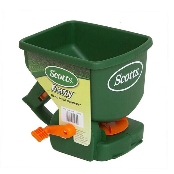 Scotts Fertilizer Spreader Lawn Seed Builder Handy Green Manual Hand Held Seeder