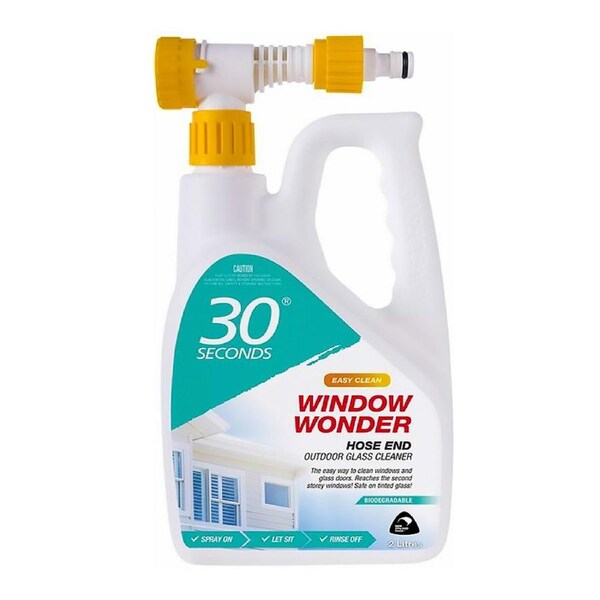 Glass Cleaner 2L 30 Seconds Hose On Window Wonder Clean Outdoor Click Spray 2