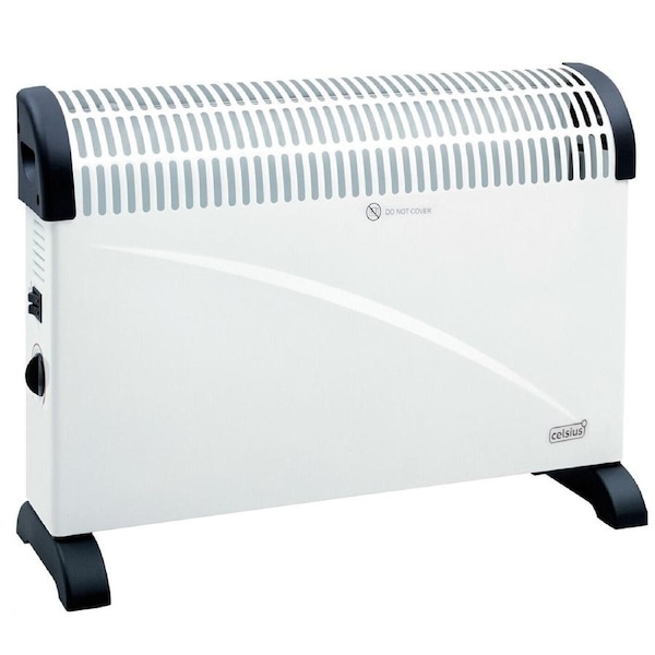 Electric Heater 2000W Convection Portable Thermostat Home Adjustable Warm Hot