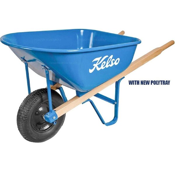 Kids Wheelbarrow Kelso Timber Handles and Poly Tray Wheel Barrow Garden Cart