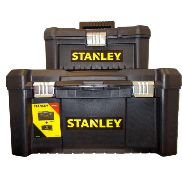 Stanley® Tool Chest Box COMBO BONUS 48cm & 32cm Lockable Storage Toolbox 5090451