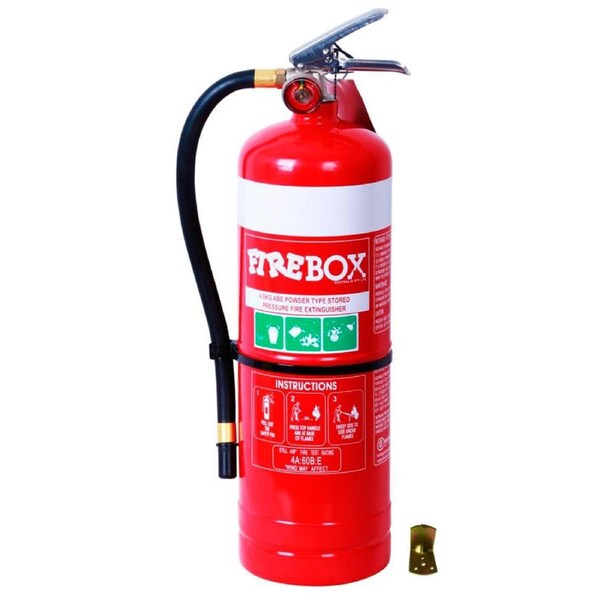 Fire Extinguisher 4.5kg ABE Firebox® PRO 4.5 kg Industrial Dry Powder & Bracket