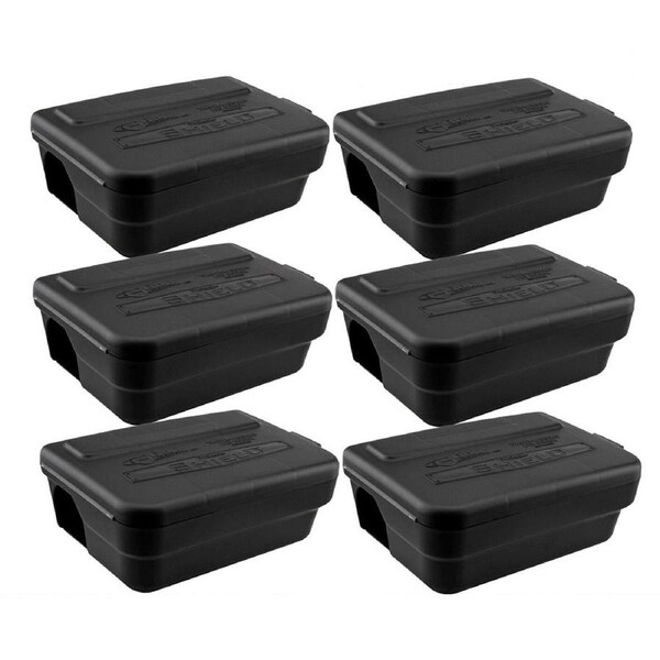 6x Tomcat Made Rat Bait Station Genuine PRO USA Lockable Weather Proof Trap