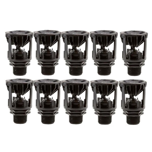 10x Wobble Tee Pro Water Efficient Head Top Only Sprinkler Aust Made 2520609