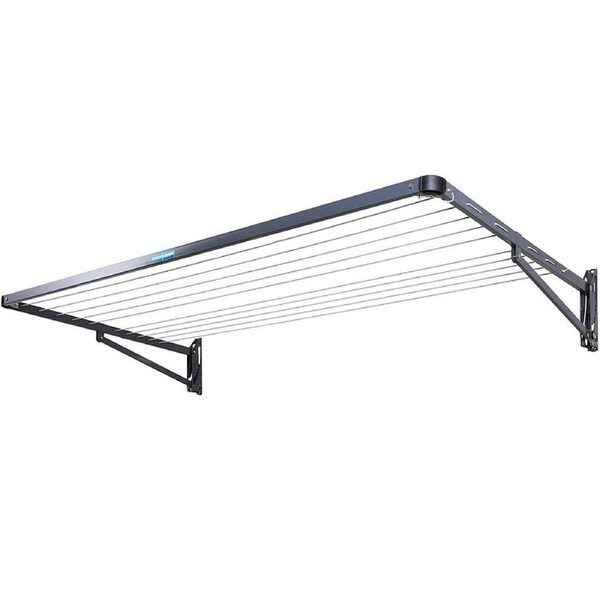 Single Folding Frame Clothesline Grey PRO Fold Down Everyday Clothes Line2644474