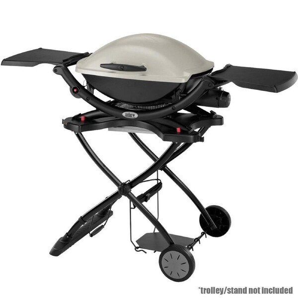 BBQ Weber Q2000 PRO Portable Gas Barbecue Grill Stainless Steel Burner with Hose