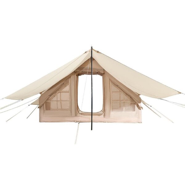 Inflatable 3-5 Person Camping Tent with Pump, Canopy, and Quick Setup