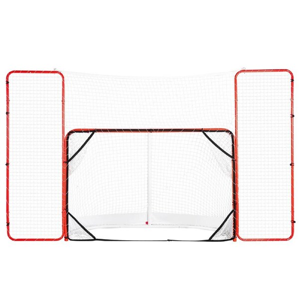 72" Steel Hockey Goal with Backstop & Targets for Outdoor Practice