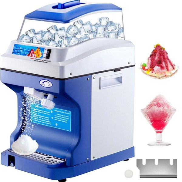 High-Efficiency Commercial Ice Shaver Machine with Adjustable Ice Thickness