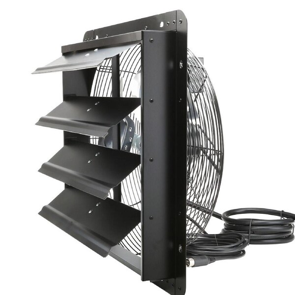High-Performance Wall-Mount Exhaust Fan with Remote & Auto-Shutdown, 406mm