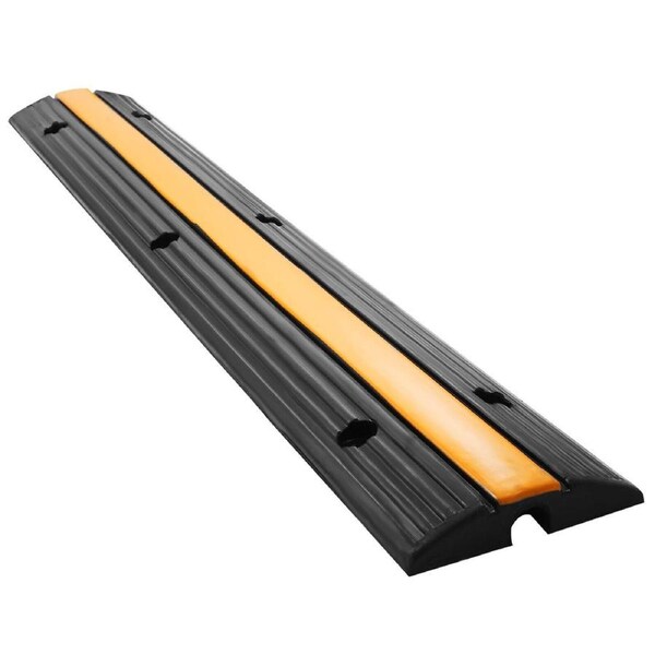 Heavy Duty 4-Pack Cable Protector Ramp - 1 Channel, 22,046 lbs Capacity