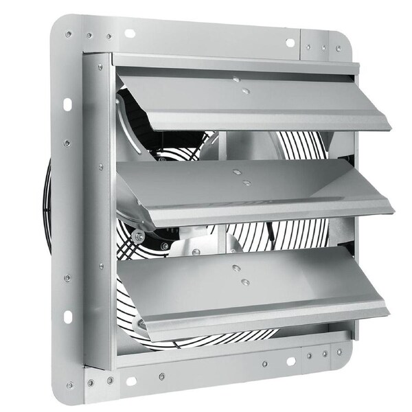 Industrial Wall-Mounted Exhaust Fan with High Airflow and Low Noise, 356 mm