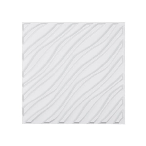 3D Wave Pattern PVC Wall Panels - 12-Pack for Elegant Home Decor