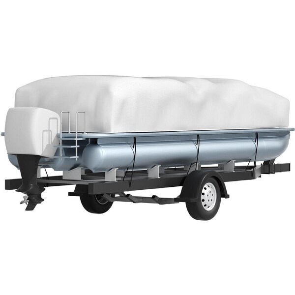 Durable 600D Pontoon Boat Cover for 25-28FT with All-Season Protection