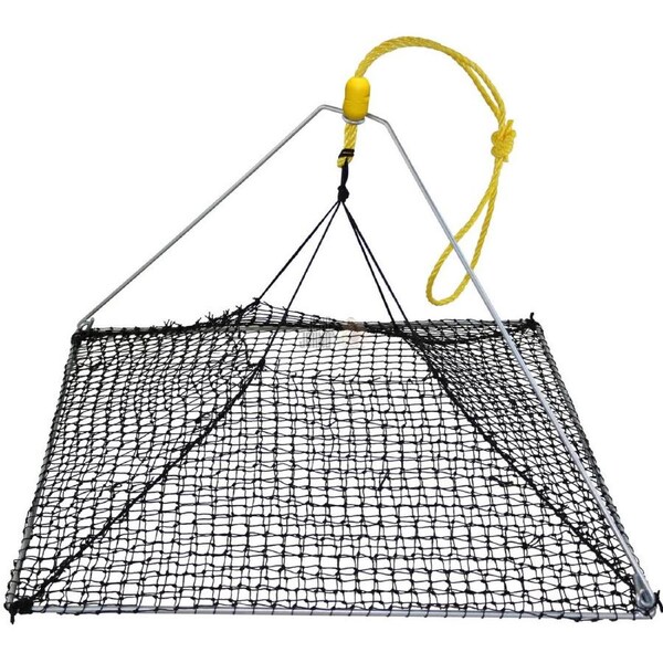 5x Square Folding Yabby Net Yabbie Pyramid Pot Brand New Heavy Duty