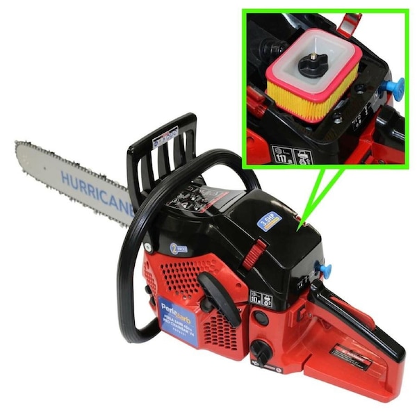 Perla Barb 62cc V4 Chainsaw with easy start 18" bar and chain