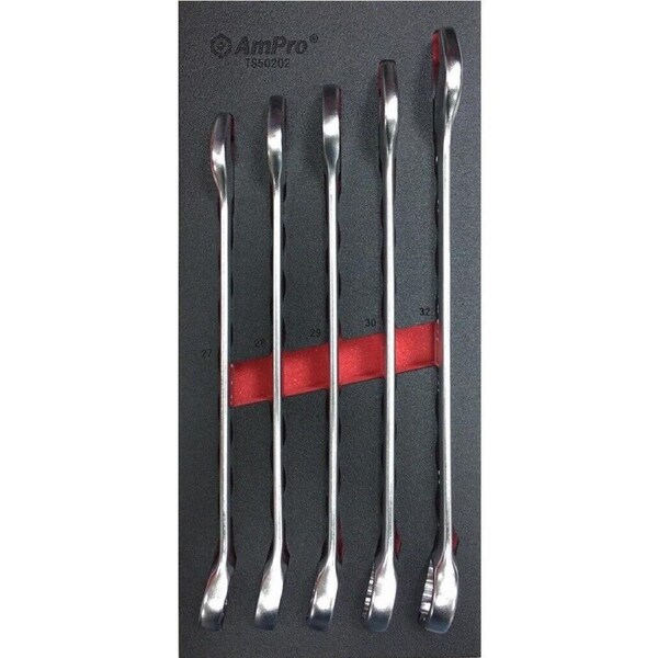 Ampro Combination Wrench Set 27-32mm 5 Piece TS50202
