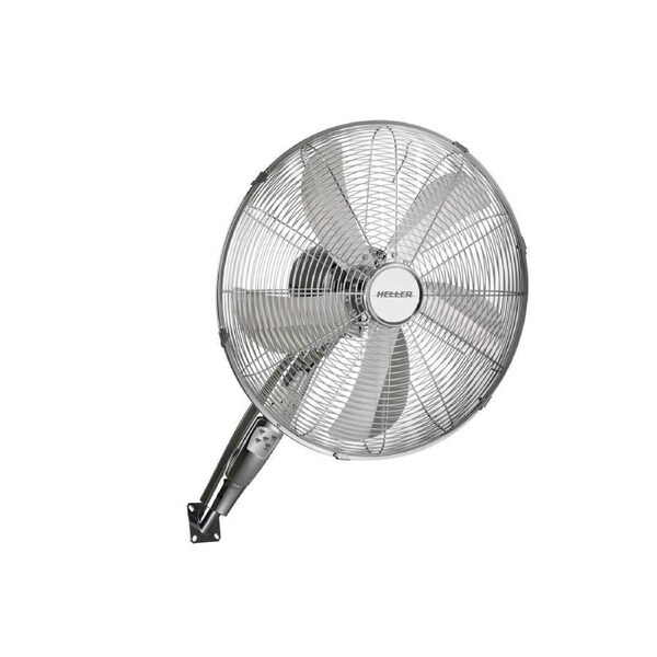 Heller 40cm Chrome Finish Wall Fan with Remote Control HRWF40C