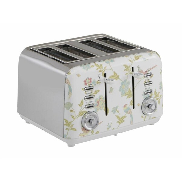 Laura Ashley Elveden 4 Slice Toaster White SBT583WS
