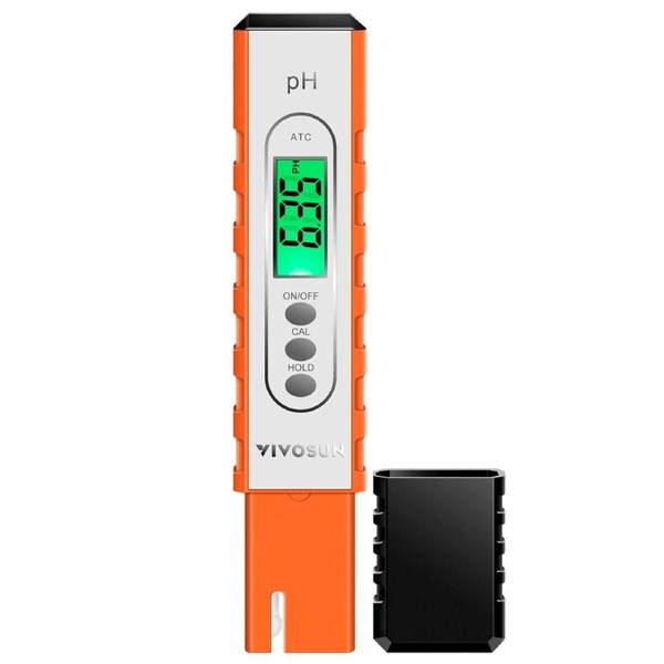 PH Meter Digital PH Tester Pen Hydroponics Water Tester Pool Aquarium