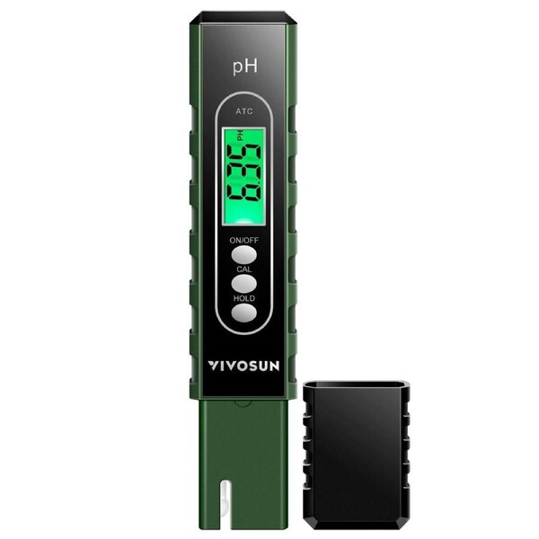 PH Meter Digital PH Tester Pen Hydroponics Water Tester Pool Aquarium