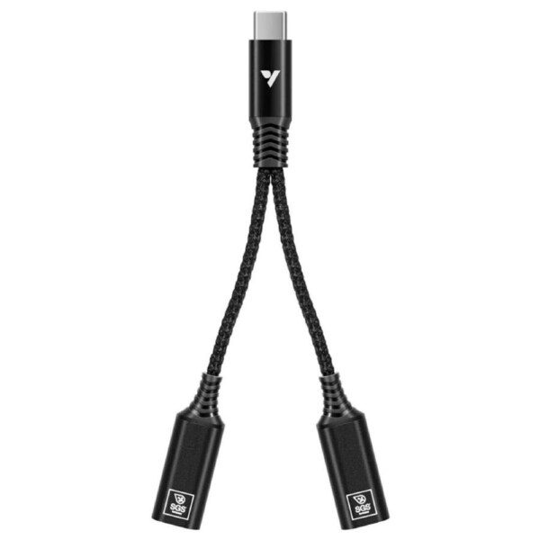 USB-C Splitter 2-in-1 Type C Splitter, Daisy-chain Adapter Dongle