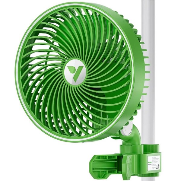 6'' Clip on Fan Oscillating Air Circulator Fan for Hydroponic Grow Tent