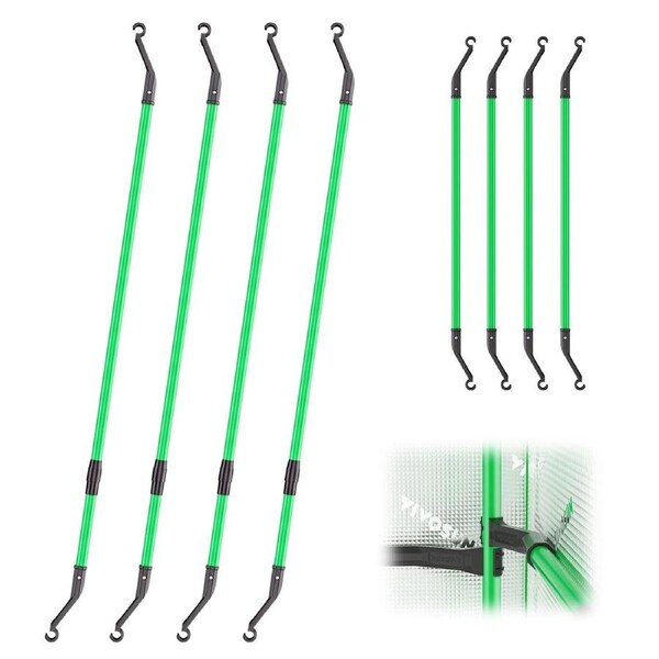 4-Pack Grow Tent Mounting Bars,Support Pole High CFM Kit Extendable Pole