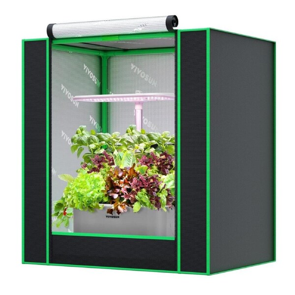 Small Grow tent 50x35x50cm Hydroponics Mylar Plant Indoor Growing Room