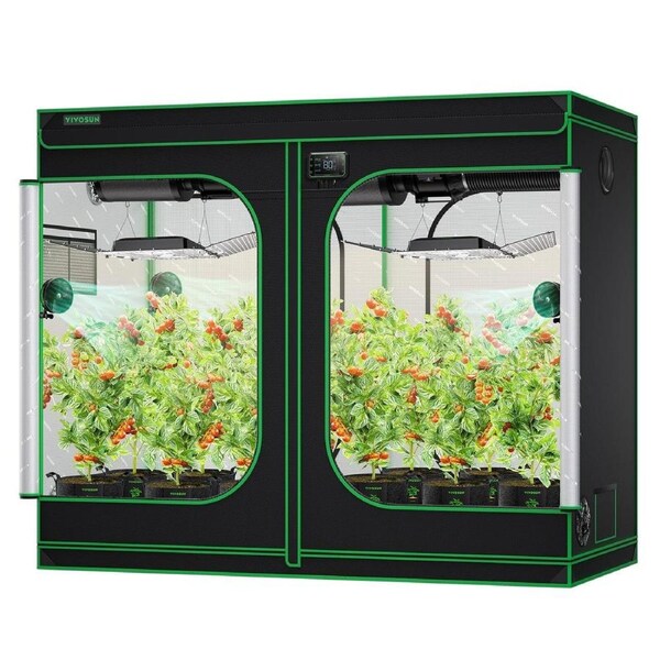 Grow Tent 240x120x200cm Mylar Room Indoor Hydroponics Plant Grow System