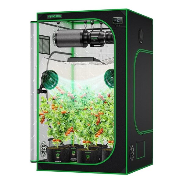 Grow Tent 120x120x200CM Hydroponic Indoor Plant Grow System 600D Oxford