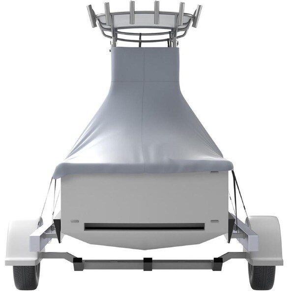 Heavy-Duty 600D T-Top Boat Cover for 20ft-22ft Boats with Full Protection