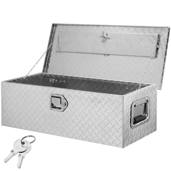 Heavy Duty Aluminum Truck Tool Box with Lock and Waterproof Design