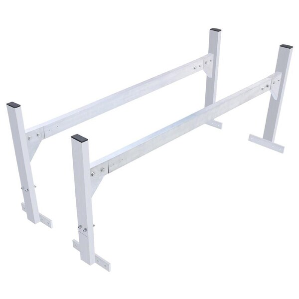 Adjustable Aluminum Van Roof Rack - 400 lbs Capacity, 51.2-81.1" Length