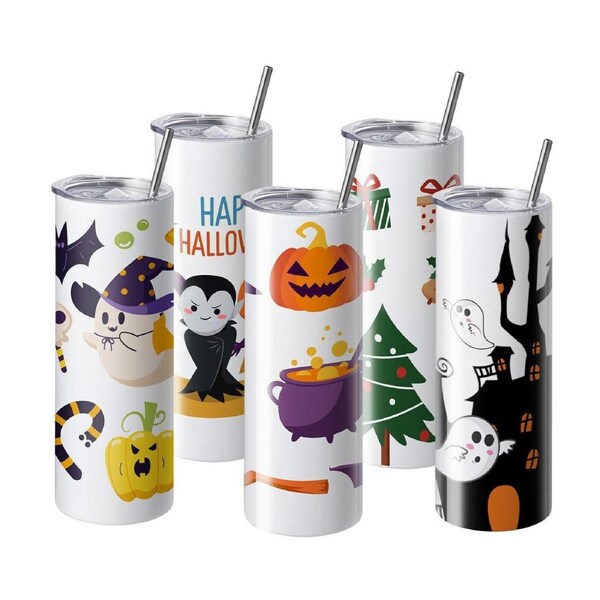 20oz Stainless Steel Blank Sublimation Tumblers - 50 Pack for DIY Creations