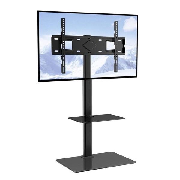 Adjustable Floor TV Stand with Swivel Mount for 32-65 Inch Screens